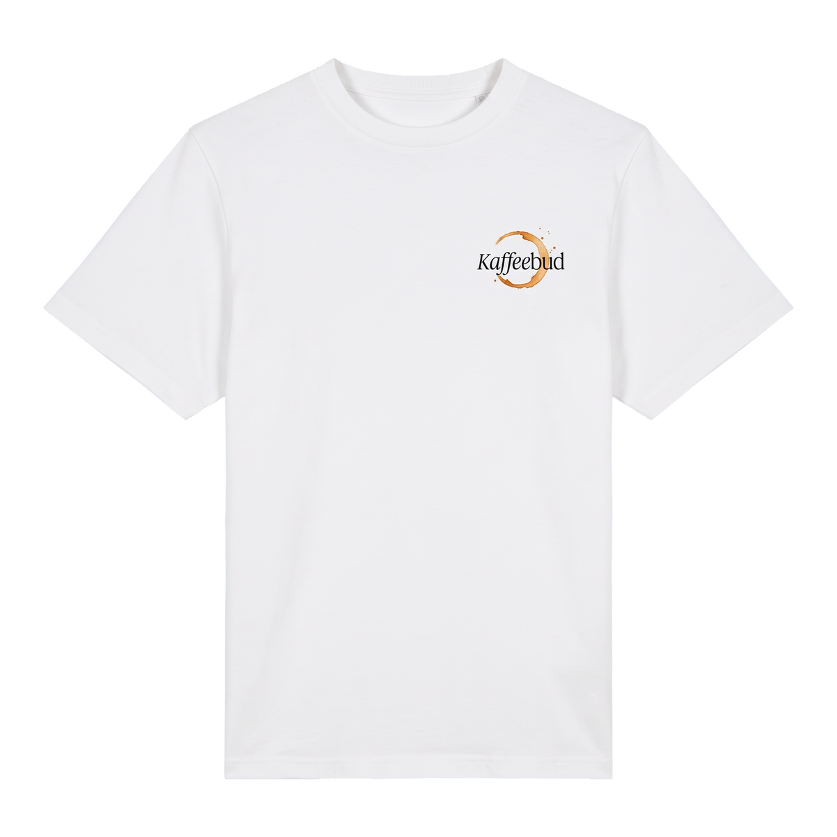 Kaffeebud Shirt in Weiß, Vorderseite