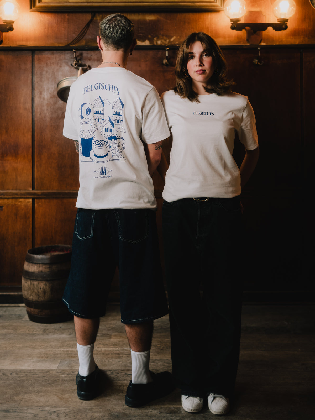 Veedel-Shirt Belgisches, getragen
